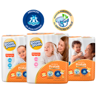 Fralda Pom Pom Derma Protek Jumbo