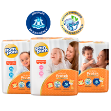 Fralda Pom Pom Derma Protek Jumbo