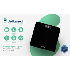 Balança Digital Smart Preto Dellamed
